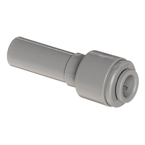 1/2 x 3/8" JG® Grey Acetal Male Stem - Push-To-Connect Reducer  PI061612S