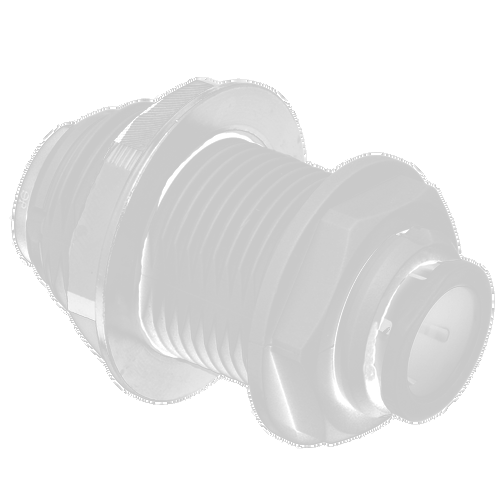 1/4" JG® Grey Acetal Push-To-Connect Bulkhead Union  PI1208S