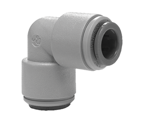 5/16" JG® Grey Acetal Push-To-Connect 90° Elbow  PM0308S