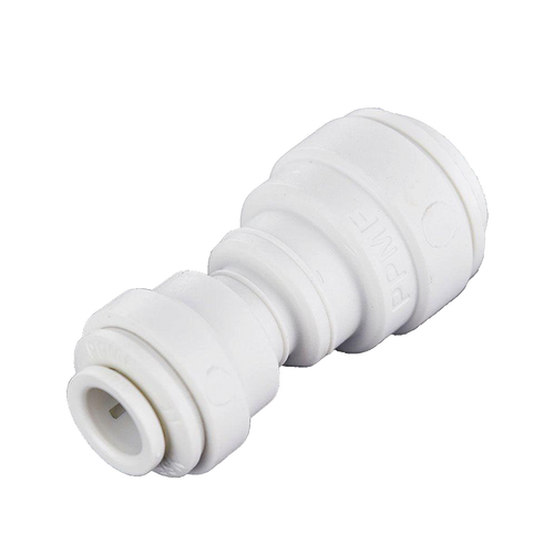 3/8" JG® White Polypropylene Push-To-Connect Union  PP0412W