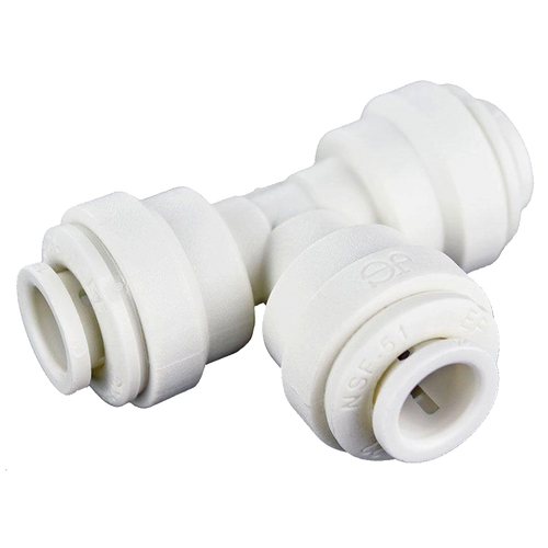 5/16" JG® White Polypropylene Push-To-Connect Tee  PPM0208W