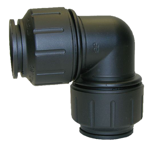 1/2" JG® Black Polysulfone CTS Twist Lock 90° Elbow  PSEI0320E