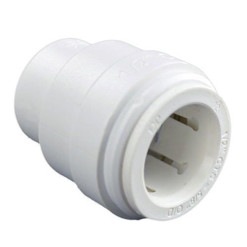 1/2" JG® White Polysulfone CTS Twist Lock Sealing End Cap  PSEI4620