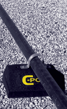 Rubber Rooftop Pipe Support Block - Recycled   QB-1