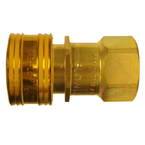 1/2 x 1/2" GAS-FLO® Brass Natural Gas Q/D Coupler - Female NPT  QD-GMC8-8F