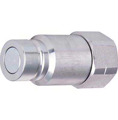 3/8 x 3/8" Steel ISO 16028 "Bobcat" Hydraulic Q/D Flush Face Nipple - Female NPT  QD-HTMAN6-6F
