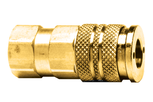 3/8 x 1/4" Steel Industrial Pneumatic Q/D Coupler - Female NPT  QD-INDAC6-4F