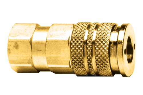 1/2 x 1/2" Steel Industrial Pneumatic Q/D Coupler - Female NPT  QD-INDAC8-8F