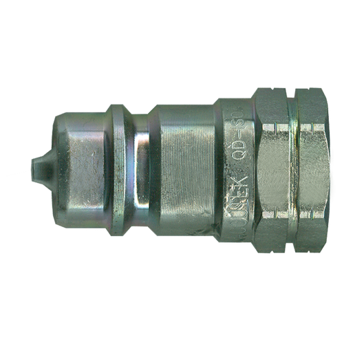 1/4 x 1/4" Steel ISO "A" Hydraulic Q/D Nipple - Female NPT  QD-ISOAN4-4F