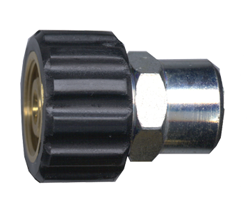 22mm-1.5 w/14mm x 3/8" Steel Pressure Wash Female Swivel - Female NPT Adapter  QD-KARCHER-6F