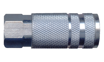 1/4 x 1/4" Steel Lincoln Pneumatic Q/D Coupler - Female NPT  QD-LINMC4-4F