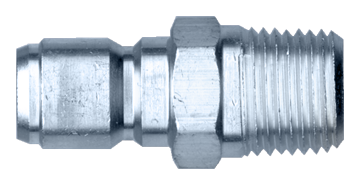 3/8" Steel Pressure Washer Q/D Nipple - Male NPT  QD-STN6-6M