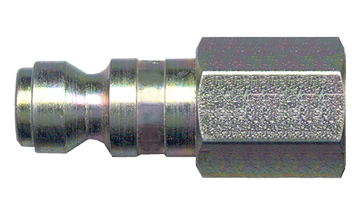 3/8 x 3/8" Steel Tru-Flate Pneumatic Q/D Nipple - Female NPT  QD-TFN6-6F