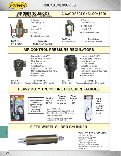 3/8" Adjustable Pneumatic Pressure Regulator  R16-03-000