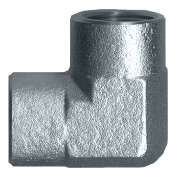 3/8 x 1/4" Steel Female NPT 90° Reducing Elbow  S1000-CB