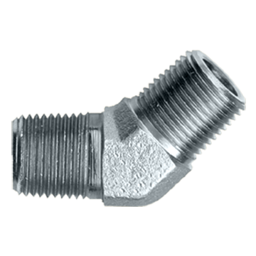 3/8" Steel Male NPT 45° Elbow  S1005M-C
