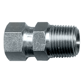 1/4 x 3/8" Steel Female 37° JIC - Male NPT Connector  S3520-6B