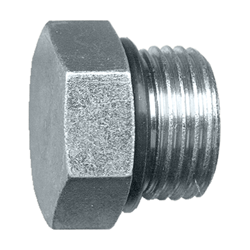 7/16"-20 Steel Male ORB Hex Head Sealing Plug  S3621-4