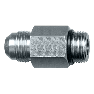 3/8 x 9/16"-18 Steel Male 37° JIC - Male ORB Long Connector  S3648L-6