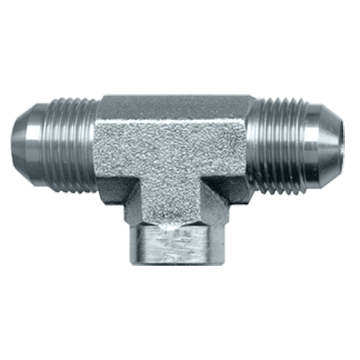 1/2 x 1/2" Steel Male 37° JIC - Male 37° JIC - Female NPT Tee  S3736-8D