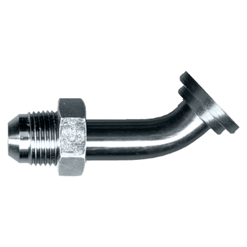 1/2 x 3/4" (1.50" Flange) Steel Male 37° JIC - Code 61 45° Flange Adapter  S3740BT-812
