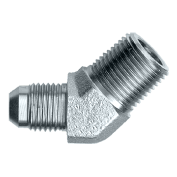 3/8 x 3/8" Steel Male 37° JIC - Male NPT 45° Elbow  S3754-6C