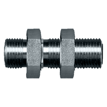 11/16"-16 Steel Male ORFS Bulkhead Union  S3942BH-6