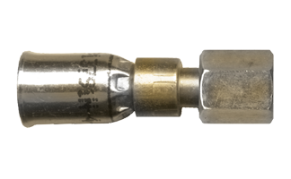 1/2 x 1/2" 100R14 Hose Crimp - Brass Female 37° JIC Swivel  SCT438-88