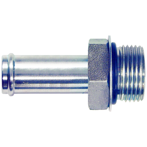 3/8 x 9/16"-18 Steel Hose Barb - Male ORB Connector  SO1125-6