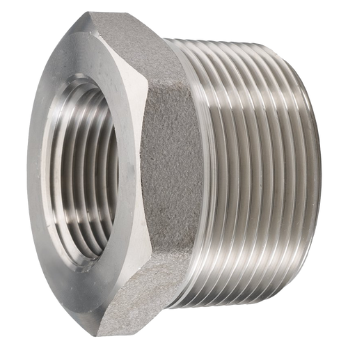 3/4 x 1/4" Stainless Steel 316 Male NPT - Female NPT Reducing Hex Bushing  SS110-EB