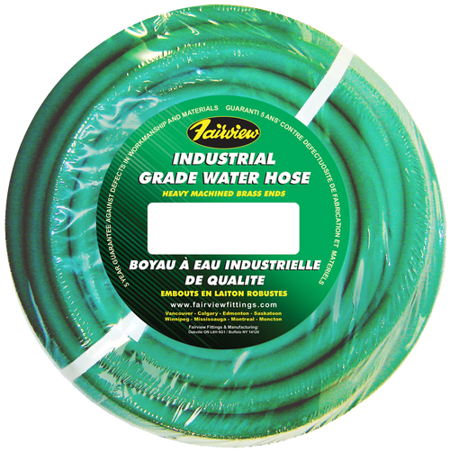 1/2" x 25' "Green Superflex" Low Temp Industrial Water Hose Assembly  WHGL8GRN-25H