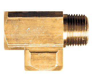 1/8" Extruded Brass Female NPT - Male NPT - Female NPT Tee  X107-A