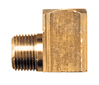 1/2 x 3/8" Extruded Brass Female NPT - Male NPT 90° Reducing Elbow  X115-DC