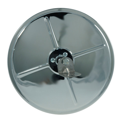 8" Round Convex Mirror w/Center-Mount Ball-Stud - Chrome  12983
