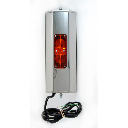 West Coast Mirror w/Clearance Lamp 6" x 16" Heated Mirror - Stainless Steel  16173