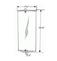 Navistar® West Coast Replacement Mirror Not Heated - Aluminum  16284
