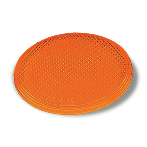 3" Round Stick-On Reflector - Amber  40053