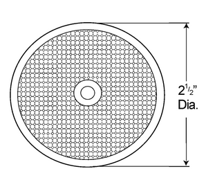 Sealed Center-Mount Reflector - Red  40092