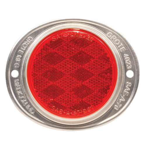 Two-Hole Mounting Reflector - Red  40232
