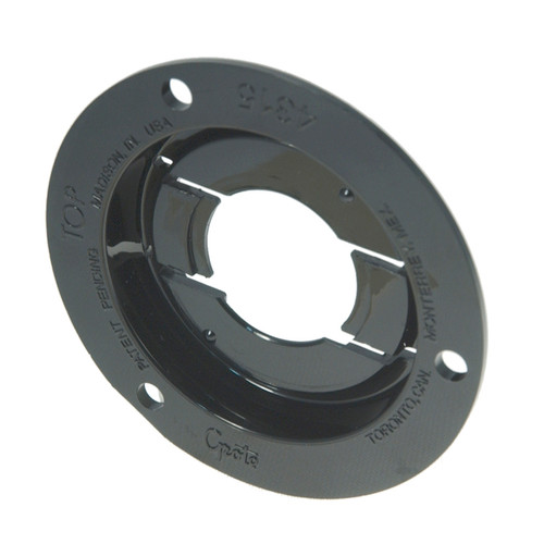 2" Round LampTheft Resistant Mounting Flange - Black  43152