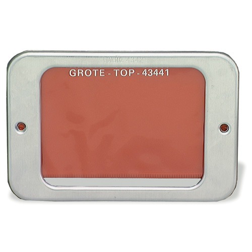Aluminum Permit Holder Bracket w/Vinyl Pouch - Red  43424