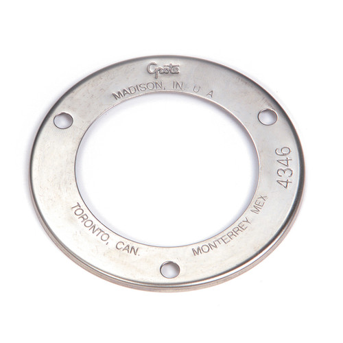 2" Round Lamp Flange Mount Security Ring - Stainless Steel  43463