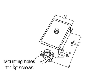 Electronic Dome Lamp Switch Full Feature Surface Mount - Gray  44240