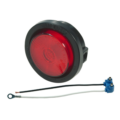 2-1/2" Round Optic Lens Clearance/Marker Lamp Kit (45812 + 91400 + 67050) - Red  45042