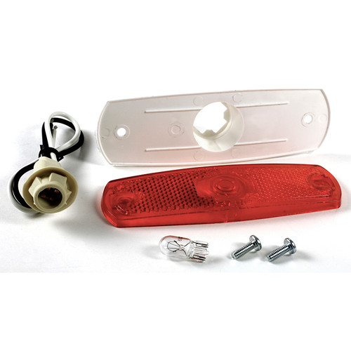 Low-Profile Clearance/Marker Lamp w/Built-in Reflector - Red  45712