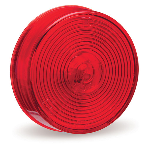 2-1/2" Round Optic Lens Clearance/Marker Lamp - Red  45812