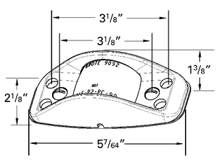 Die Cast Clearance/Marker Lamp - No Socket Hole Required - Amber  46283