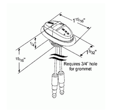 MicroNova® LED Clearance/Marker Lamp & Grommet - Amber  47973