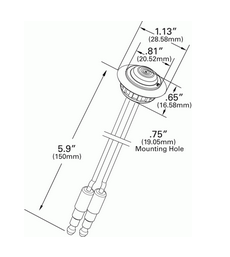 MicroNova® DOT LED Clearance/Marker Lamp w/Grommet Multi-Volt - Amber  49263