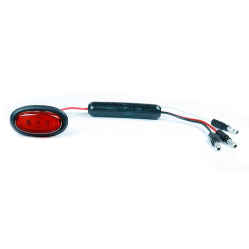 Dual Intensity MicroNova® LED Clearance/Marker Lamp Slim-Line w/Grommet - Red  49372